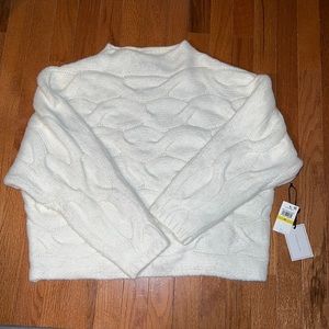 1.State kit cable knit sweater size medium